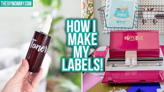 How to Make Labels with a Cricut  The DIY Mommy [upl. by Fiske520]