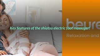 Beurer FM60 Shiatsu Soothing Electric Foot Massager Simulates Traditional Japanese Shiatsu Massage [upl. by Llenet525]