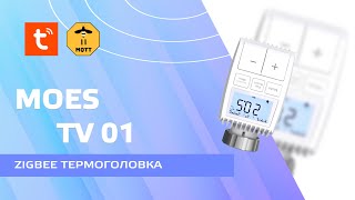 Умная zigbee термоголовка Moes TV 01 для радиаторов отопления [upl. by Jeffry]