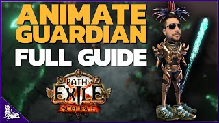 Best ANIMATE GUARDIAN Gear Setups  FULL GUIDE  Path of Exile Scourge [upl. by Nerrak]