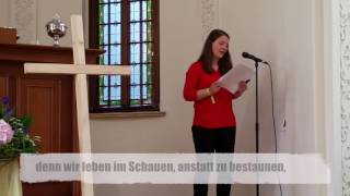 PoetrySlam quotSchritte gehnquot im Jugendgottesdienst in Coswig Anhalt [upl. by Trauts]