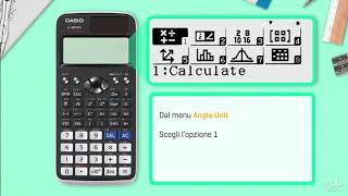 Con la calcolatrice Casio  Funzioni goniometriche con la calcolatrice [upl. by Gayn]