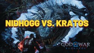 NIDHOGG VS KRATOS  God of War Ragnarok [upl. by Delfeena942]