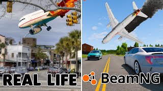 Airplane accidents Based on Real Life Incidents  Beamngdrive  01 [upl. by Enovad]