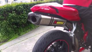 2008 Ducati 1098 Akrapovic Exhaust Sound  Part 2 [upl. by Nosiram]