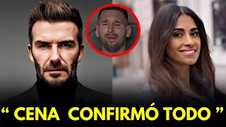 💥DAVID BECKHAM CENA ÍNTIMAMENTE CON ANTONELLA y LIONEL MESSI REACCIONA ASÍ ¿QUÉ SUCEDIÓ [upl. by Flodnar]