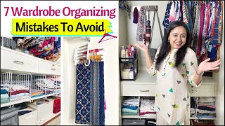 7 Wardrobe Organizing Mistakes To Avoid  Wardrobe Organization Ideas  Space Saving Ideas [upl. by Willem]