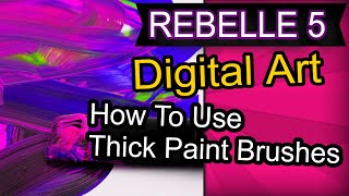 Rebelle 5 THICK PAINT Brushes How to Use Them Like a Pro [upl. by Aerdnael]