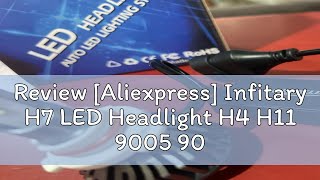 Review Aliexpress Infitary H7 LED Headlight H4 H11 9005 9006 H1 for Car 72W 12000LM Auto Headlamp [upl. by Avid946]