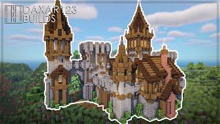 Big Castle in Minecraft  TUTORIAL  HOW to Build a Minecraft Base  Fort  Castle  Keep [upl. by Auqenet]