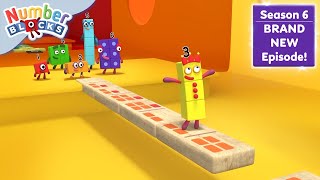 Go Go Domino  Series 6  Learn to Count  Numberblocks [upl. by Adnoel]