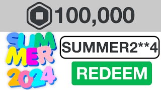 NEW SUMMER ROBLOX PROMO CODE GIVES FREE ROBUX Roblox July 2024 [upl. by Nezam]