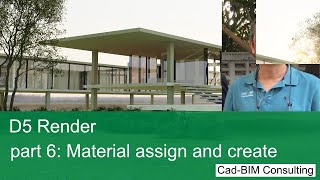 D5 Render part 6 Material assign and create [upl. by Notelrahc]