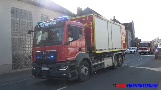 150 Jahre Freiwillige Feuerwehr Wörth am Main Großer Blaulichtumzug mit 25 Fahrzeugen [upl. by Ermanno]