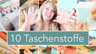 10 Stoffarten für Taschen  Nastjas Nähtipps [upl. by Brink]