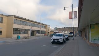 Quesnel BC Canadas Downtown  Walking in the City  Early Evening Life [upl. by Eerual]