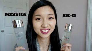 SK II Facial Treatment Essence VS Missha Time Revolution The First Treatment Essence [upl. by Keffer]