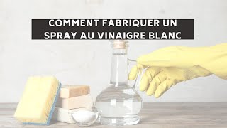 TUTO Comment fabriquer un spray ménager avec du vinaigre blanc [upl. by Dieball607]