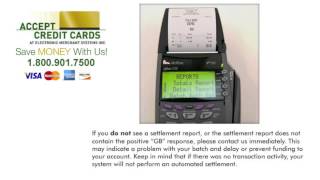 Batching Verifone Vx510LE terminal How to settle a credit card machine batch [upl. by Marchese]