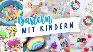 Basteln mit Kindern  17 einfache und schnelle Bastelideen für den Sommer  Ideen gegen Langeweile [upl. by Eanahs]