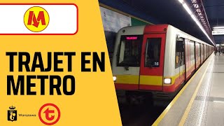 trajet en métro de kabaty a mlociny trajet complet [upl. by Rennie880]