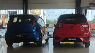 PROTON IRIZ VS PERODUA MYVI B SEGMENT HATCHBACK [upl. by Klinges]