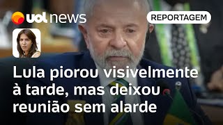 Lula internado Antes de cirurgia Lula piorou visivelmente à tarde mas deixou reunião sem alarde [upl. by Adriel]