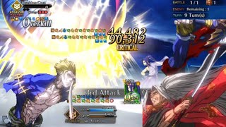 FGO NA Sasaki Kojiro VS Poseidon Central Core [upl. by Netsyrk271]