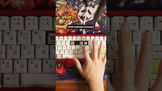 Najakeys TU SWK Catmint SW x Haimu MP Grayish Everfree Switch Comparison mechanicalkeyboard [upl. by Noffihc489]