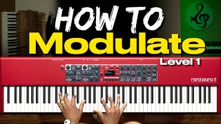 How To Modulate To Any Key Pt 1  Use Passing Chords For Piano Modulations [upl. by Sweeney]