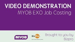 MYOB EXO Job Costing Demonstration by Stratus [upl. by Viehmann]