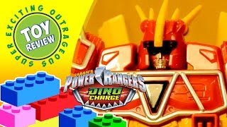 Dino Charge Megazord battles Villain Fury  Power Rangers Toy Review [upl. by Aket268]