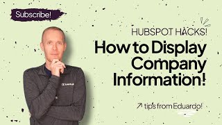 Hubspot Tips  Property Sync  How to Display Company Info in related objects [upl. by Centonze]