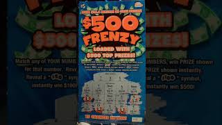 💥BOOM💥 500 FRENZY SCRATCH OFF‼️ lottery [upl. by Colt]