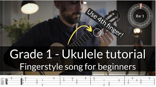 MASTER Grade 1 Ukulele Fingerstyle With This Easy Song  Andante No3  Carulli [upl. by Ttayh]