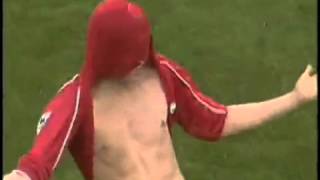 Liverpool Vs Manchester United riise free kick [upl. by Nahama730]