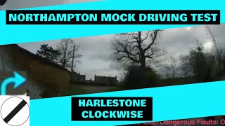 Northampton Mock Driving Test  Harlestone Clockwise  With Sat Nav And Commentary [upl. by Einafpets]