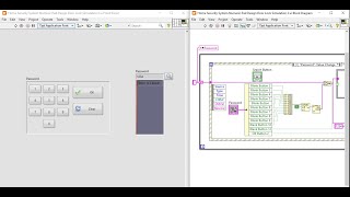 Numpad Door Lock Password Simulation LabVIEW  Part 1 [upl. by Palua]