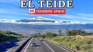 TENERIFE  EL TEIDE  Spring brings the First Snow of Year to Teide ❄️ March 2024 [upl. by Arikehs477]