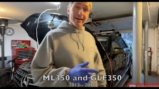 Replacing the Cabin Air Filters in Mercedes Benz ML350 or GLE350 2012  2018 [upl. by Nbi]