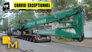 LIEBHERR BAGGER SCHWERTRANSPORT  954 LONGFRONT SEELAND [upl. by Opportuna90]