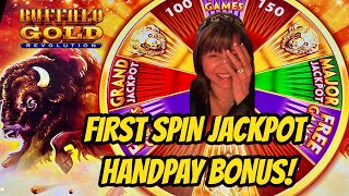 WOW FIRST SPIN JACKPOT HANDPAY BONUS [upl. by Teragram237]