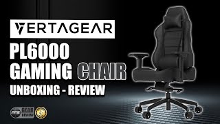 Review  VERTAGEAR PL6000 Racing Series Gaming Chair [upl. by Ereynihc]