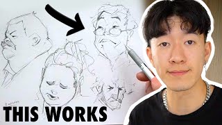 How I Practice Drawing FACES Beginner Friendly [upl. by Rabkin610]