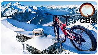 Hasliberg Downhill Mountain Biking on Snow Alpen Tower run  Chaotic Bash Studios [upl. by Andrade]