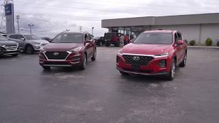 2020 Santa Fe vs 2020 TucsonHyundai SUV ComparisonHyundai of Cookeville [upl. by Stulin232]