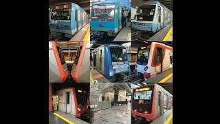 Trenes del Metro de Santiago [upl. by Ahsayn672]