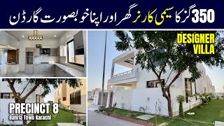 350 SQ YARDS Villa Bahria Town Karachi  Semi Corner Precinct 8 Bahria Town Karachi [upl. by Ella]