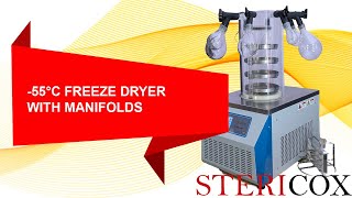 55°C Freeze Dryer With Manifolds Demonstration India [upl. by Oyam]