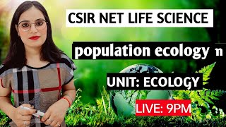 population ecology ecological principle unit10 [upl. by Ellerol]